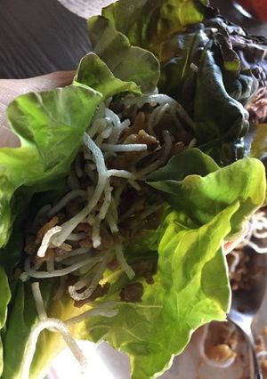 ナッツと豚ミンチのレタス包み-レシピのメイン写真