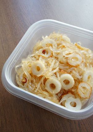 ドライ糸こんにゃくと竹輪のキンピラ-レシピのメイン写真
