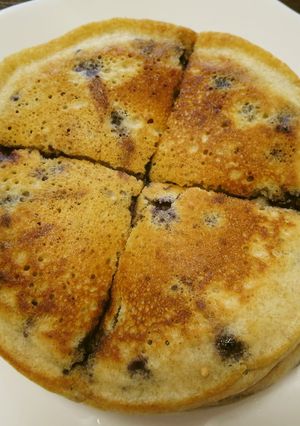 全粒粉入り☆ブルーベリーのパンケーキ-レシピのメイン写真
