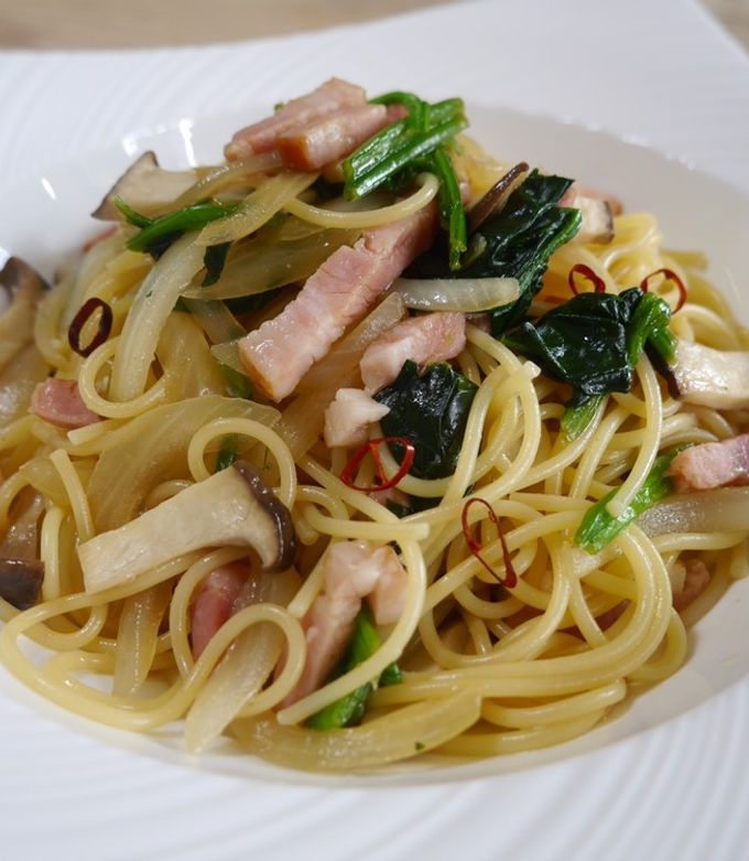 簡単＊基本の和風パスタ by 佐藤あいり 【クックパッド】 簡単おいしい