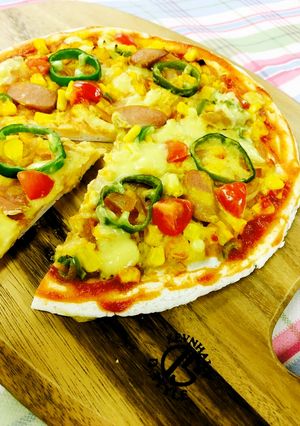 まるでドミノな米粉ピザ-レシピのメイン写真