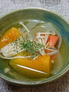 かぼちゃのコンソメスープ-レシピのメイン写真