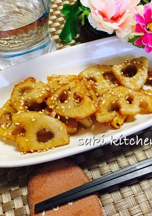 ♡蓮根の甘辛焼き♡-レシピのメイン写真
