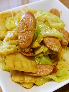 タケノコとキャベツのカレー炒め-レシピのメイン写真
