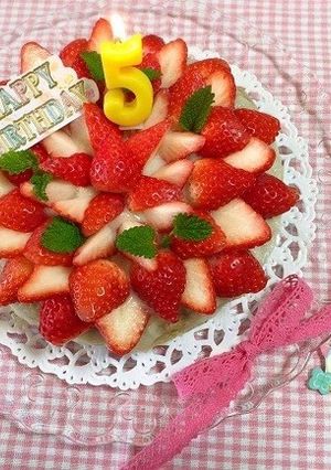 はっぴぃ!バースデイケーキ-レシピのメイン写真
