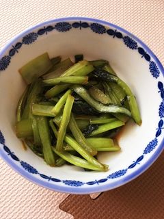 簡単小松菜のオイマヨ炒め-レシピのメイン写真