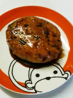 鶏挽肉で照り焼きハンバーグ-レシピのメイン写真