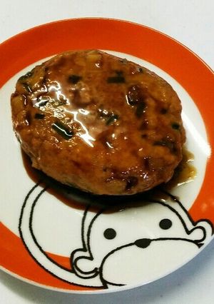 鶏挽肉で照り焼きハンバーグ-レシピのメイン写真