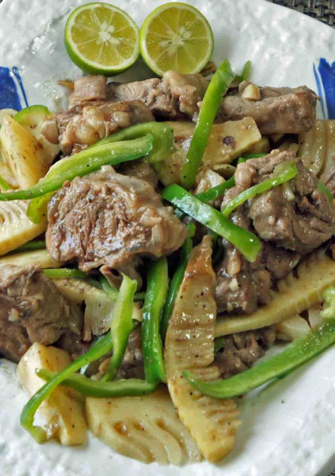 筍と牛ヒレ肉のオイスターソース炒め-レシピのメイン写真