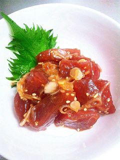 あっと言う間に完成☆食べ応えまぐろユッケ-レシピのメイン写真