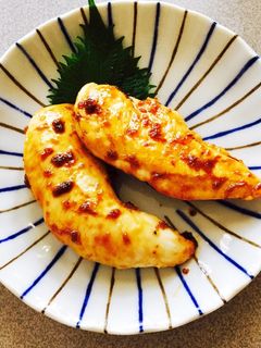 ノンオイルで!ささみのガーリック照り焼き-レシピのメイン写真