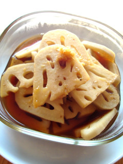 体温もる * れんこんの生姜醤油煮-レシピのメイン写真