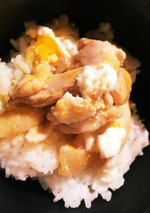 ピリッと柚子胡椒の効いた塩親子丼-レシピのメイン写真