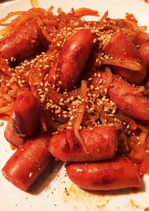 【節約】もやしとウィンナーのナポリタン風-レシピのメイン写真