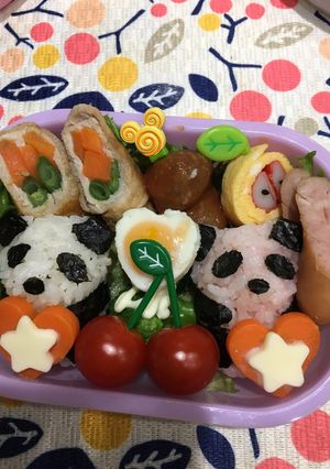 お弁当子供の遠足♡パンダにしました♡-レシピのメイン写真
