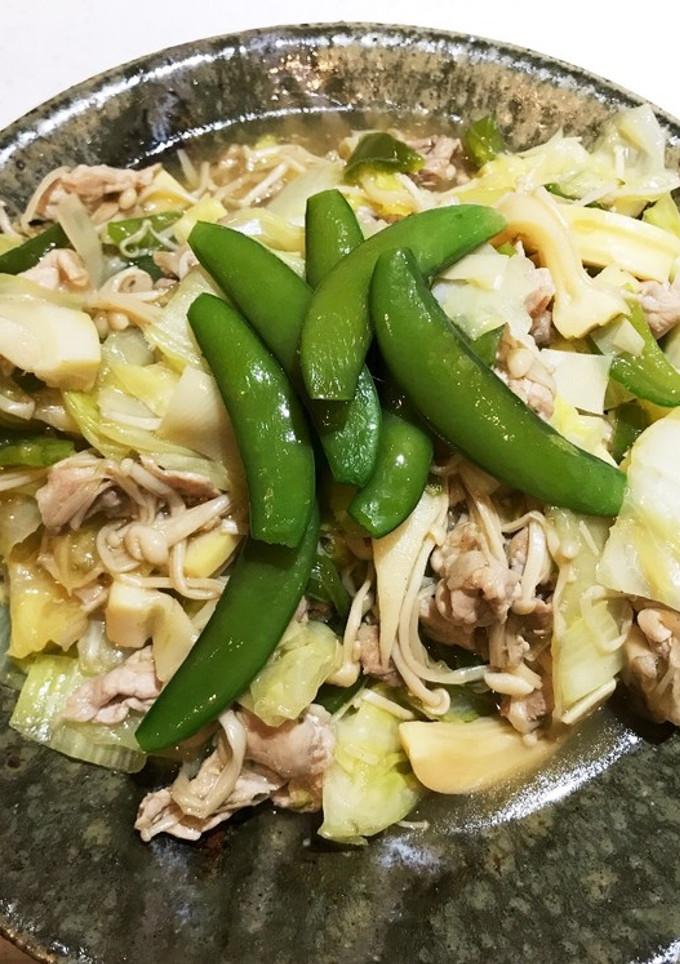 簡単 豚肉とたけのこあんかけ-レシピのメイン写真