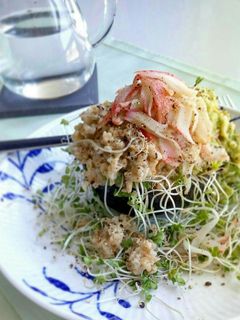 カニかまとアボカドのオートミール丼-レシピのメイン写真