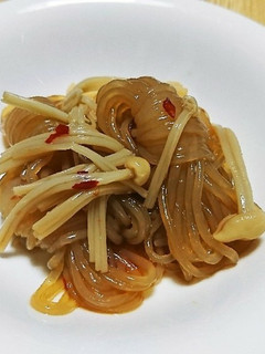 小結白滝としめじのちょい辛煮-レシピのメイン写真