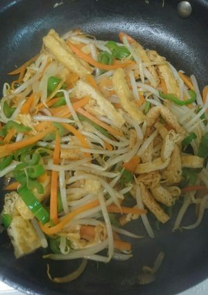 うす揚げと3色野菜炒め-レシピのメイン写真