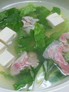 豚肉とレタスのしゃぶしゃぶ~♡-レシピのメイン写真