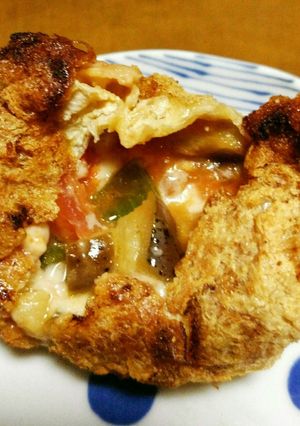 なすトマトピーマンチーズの巾着揚げ♪-レシピのメイン写真