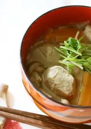 朝食の定番に。いわしつみれの味噌汁　-レシピのメイン写真
