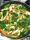 高野豆腐の野菜炒め♪梅肉風味