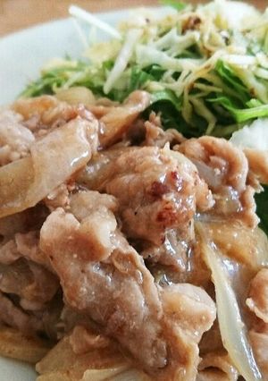 ご飯に合う☆たっぷり玉ねぎ豚の生姜焼き-レシピのメイン写真