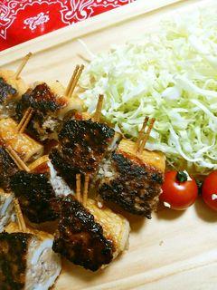 お弁当にも!ちくわの照り焼きハンバーグ☆-レシピのメイン写真