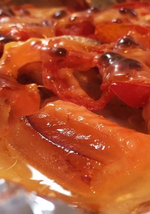 鮭とトマトチーズの重ね焼き❁*+-レシピのメイン写真