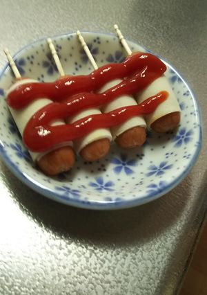 トースターで☺パリッとアメリカンドッグ風-レシピのメイン写真