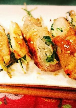 簡単！甘めタレ 豚肉の野菜巻き-レシピのメイン写真