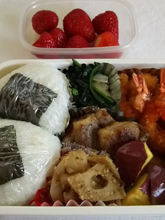中学生弁当☺エビフライ!-レシピのメイン写真