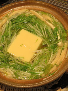 水菜と卵豆腐の小鍋仕立て-レシピのメイン写真