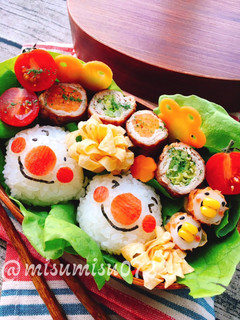 【キャラ弁】あんぱんまん風おにぎり-レシピのメイン写真