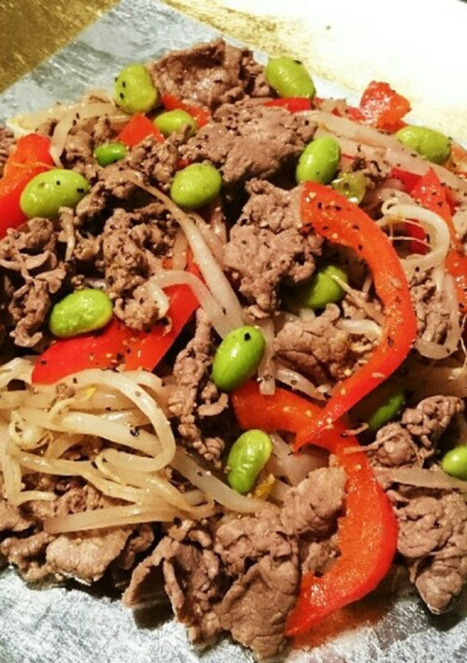 にんにく香る 牛肉の黒こしょう炒め-レシピのメイン写真