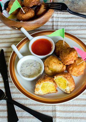 ホットケーキミックスで作るミニ揚げいも-レシピのメイン写真
