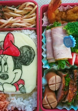 高校生☆キャラ弁☆ミニー-レシピのメイン写真