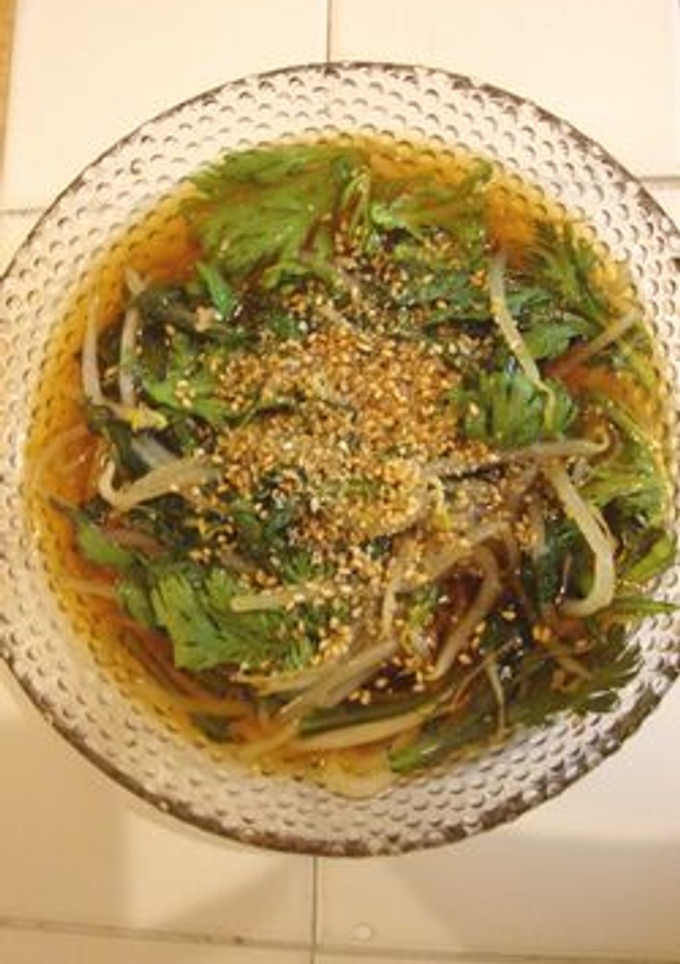 ✿簡単！もやしと春菊の煮びたし✿-レシピのメイン写真