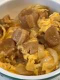 レンジで簡単、お麩のたまご丼！