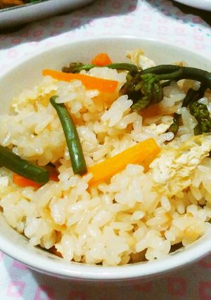 春の味♪ワラビの炊き込みご飯-レシピのメイン写真