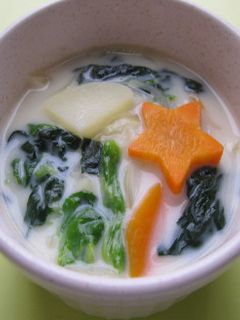 ほうれん草のミルクスープ-レシピのメイン写真