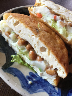 納豆とポテトサラダのがんもバーガー-レシピのメイン写真
