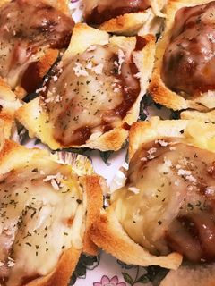 パンDEカップ☆ポテトミートのチーズ焼-レシピのメイン写真