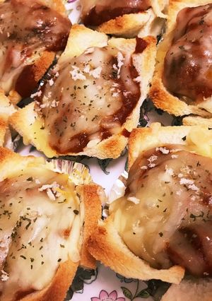 パンDEカップ☆ポテトミートのチーズ焼-レシピのメイン写真