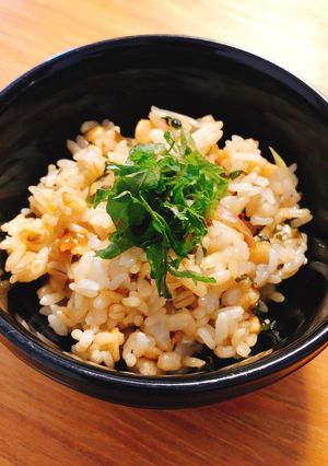 茗荷と大葉と揚げ玉の混ぜご飯★簡単♬-レシピのメイン写真
