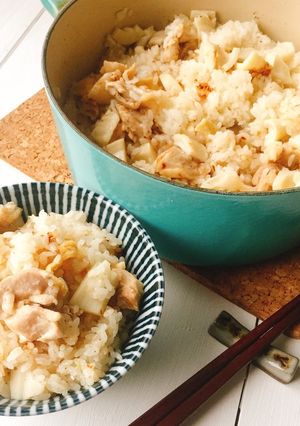 たっぷり鶏たけのこ炊き込みご飯-レシピのメイン写真