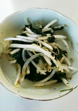 簡単!もやしとほうれん草の海苔あえ-レシピのメイン写真