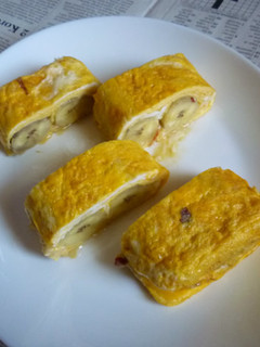 バナナ入りビッグ厚焼き卵-レシピのメイン写真