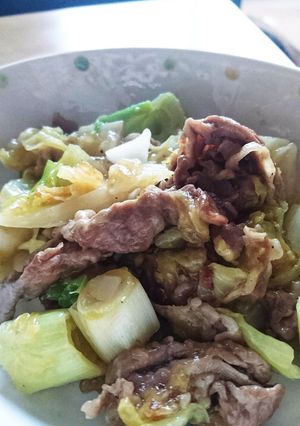 豚肉とキャベツの塩にんにく炒め-レシピのメイン写真
